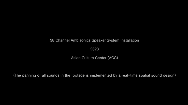 38 Channel Ambisonics Speaker system Installation